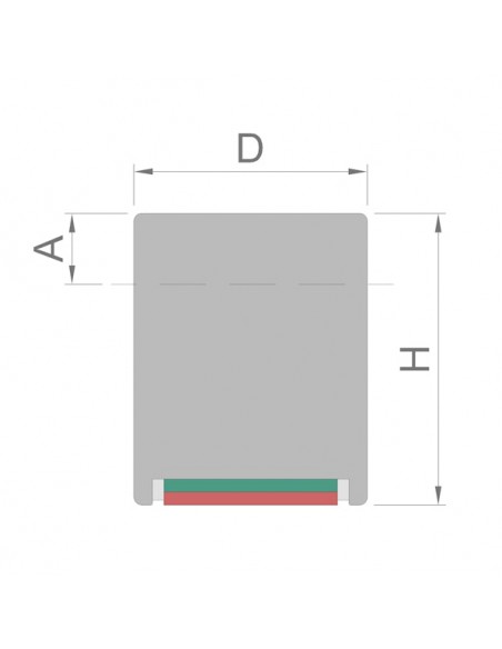 BASE MAGNÉTICA NEODIMIO CILÍNDRICA 32x40 mm LISO (BMCP-32)