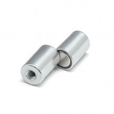 Base magnética neodimio cilíndrica 10x16 mm M4 (BMCR-10) -comparación con moneda 2