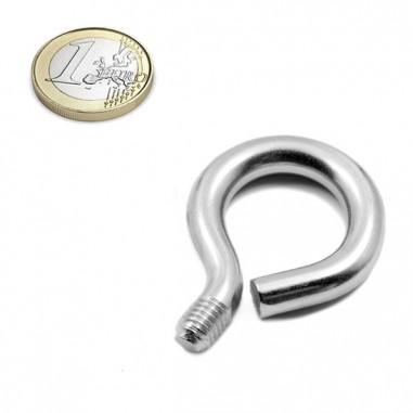 Hembrillas con rosca M8 metálico - Moneda euro