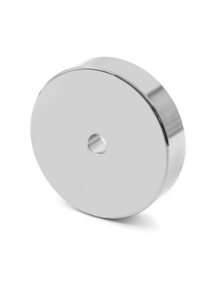 Base magnética neodimio Ø 66 mm avellanada - Trasera