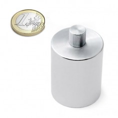 Base magnética neodimio cilíndrica 32x50 mm vástago liso Ø10mm (BMCL-32) - comparativa