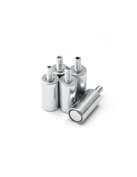 Base magnética neodimio cilíndrica 10x28 mm M4 roscado (BMCL-10) -  varios