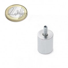 Base magnética neodimio cilíndrica 16x30 mm M4 roscado (BMCL-16) - comparativa