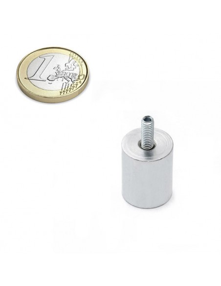 Base magnética neodimio cilíndrica 16x30 mm M4 roscado (BMCL-16) - comparativa
