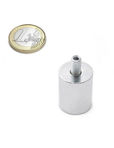 Base magnética neodimio cilíndrica 20x35 mm M6 roscado (BMCL-20) - comparativa