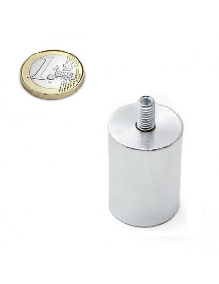 Base magnética neodimio cilíndrica 25x45 mm M6 (BMCV-25) - comparativa