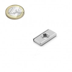 Base magnética neodimio 25x13x04 mm 1taladro plana - comparativa