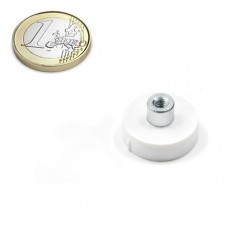Imán goma blanca casquillo roscado Ø 22 mm IRGCRB-22 - comparativa