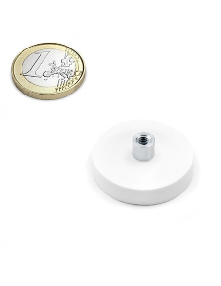 Imán goma blanca casquillo roscado Ø 31 mm IRGCRB-31 - comparativa