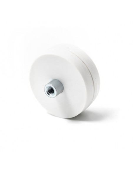 Imán goma blanca casquillo roscado Ø 31 mm IRGCRB-31 - perfil