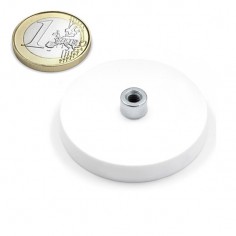 Imán goma blanca casquillo roscado Ø 43 mm IRGCRB-43 - comparativa
