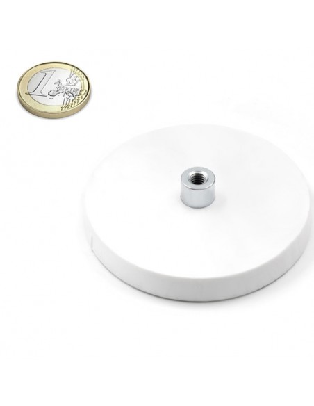 Imán goma blanca casquillo roscado Ø 66 mm IRGCRB-66 - comparativa