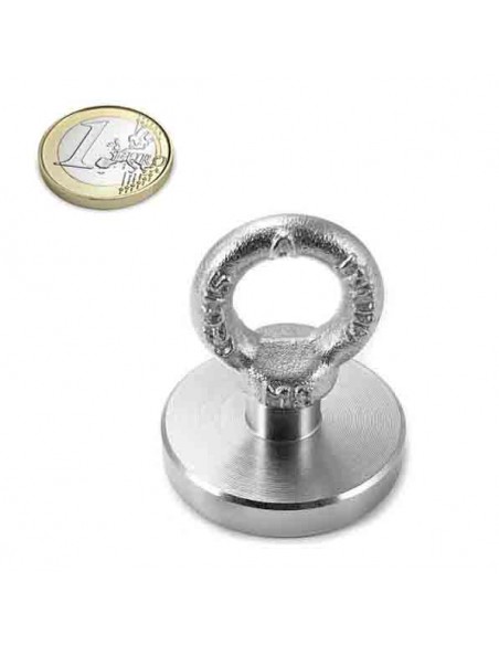 Base magnética neodimio Ø 50 mm Hembrilla M8.