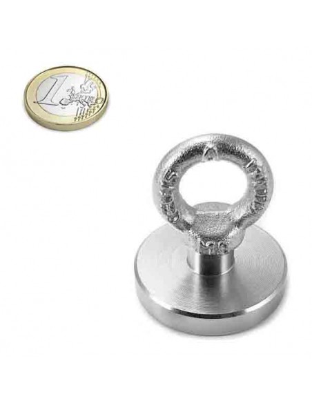 Base magnética neodimio Ø 50 mm hembrilla M6.