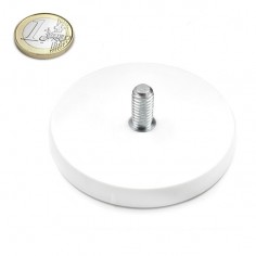 Imán goma blanca vástago rosca Ø 66 MM - Comparativa