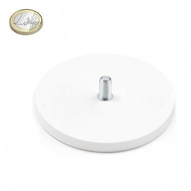 Imán goma blanca vástago rosca Ø 88 MM - Comparativa