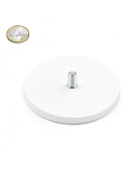 Imán goma blanca vástago rosca Ø 88 MM - Comparativa