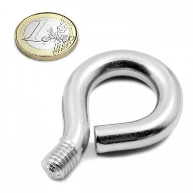 Hembrillas con rosca M10 metálico - Moneda euro