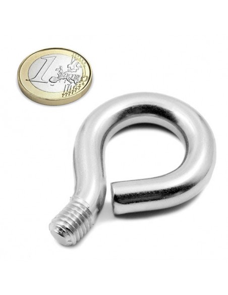 Hembrillas con rosca M10 metálico - Moneda euro