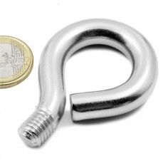 Hembrillas con rosca M10 metálico - Moneda euro 2