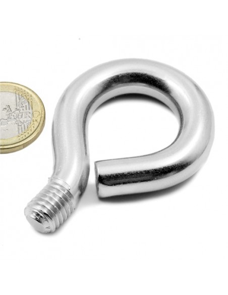 Hembrillas con rosca M10 metálico - Moneda euro