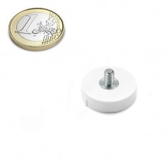 Imán goma blanca vástago rosca Ø 22 MM - Comparativa