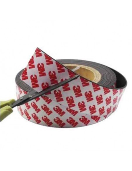 Cinta magnética adhesiva 50x1,3mm axial cortar fácil