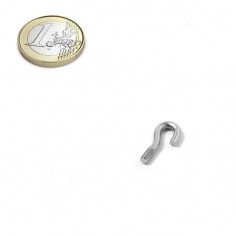 Ganchos rosca métrica 3 mm GM-3 comparación moneda