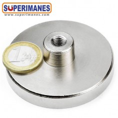 IMÁN CASQUILLO ROSCADO Ø60mm