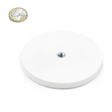 Imán goma blanca interior Ø 88 MM - Euro