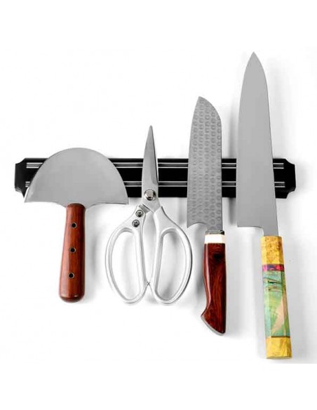 SOPORTE CUCHILLOS NEGRO, 25 CM