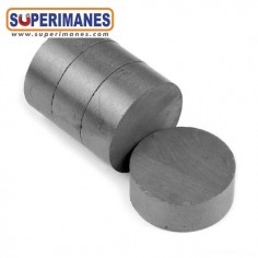 Imán ferrita disco 25x10mm 2