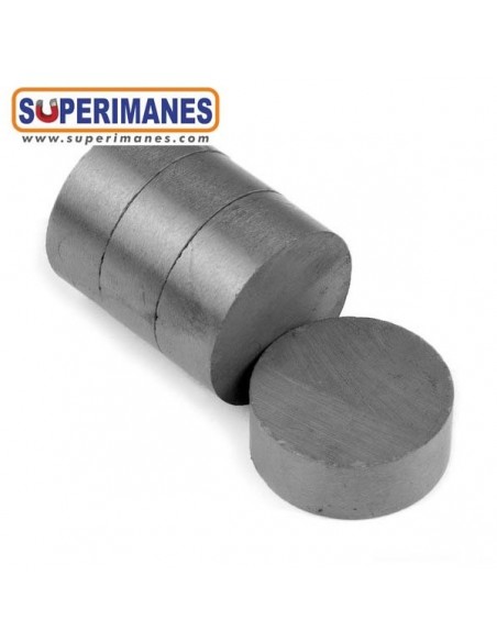 Imán ferrita disco 25x10 mm