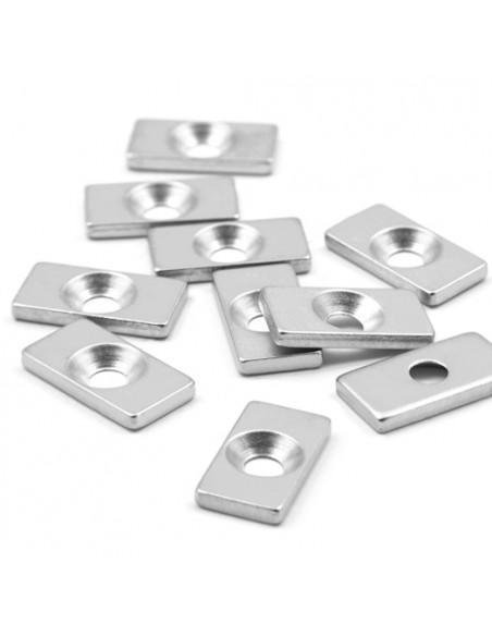 Base metálica para atornillar 25x13x3 mm - BA-25-13-03 - varios