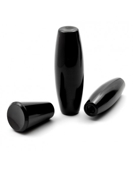 Tres mangos plásticos con rosca M6 – vistas diferentes