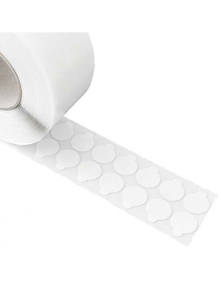 Adhesivo 2 caras Ø 25 mm acrilico transparente ADH-KP-25 - rollo