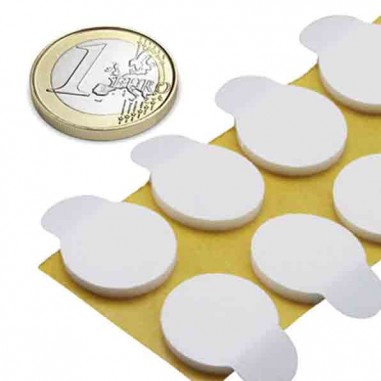 Adhesivo 2 caras Ø 15 mm foam - comparativo moneda