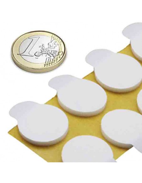 Adhesivo 2 caras Ø 20 mm foam - comparativo moneda