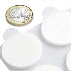 Adhesivo 2 caras Ø 30 mm acrilico - comparativo moneda