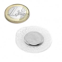 Imán para coser  Ø 18X2 mm 1 cara PVC redondo