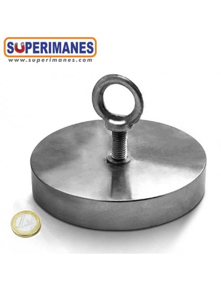 Base magnética neodimio Ø 136 mm hembrilla