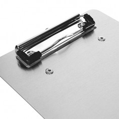 Carpeta aluminio con pinza, para A5, magnética neodimio - vista lateral