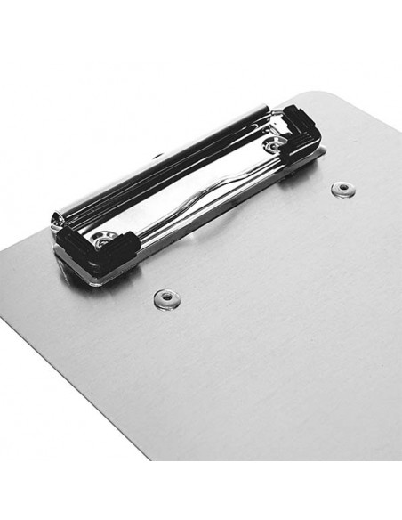 Carpeta aluminio con pinza, para A5, magnética neodimio - vista lateral