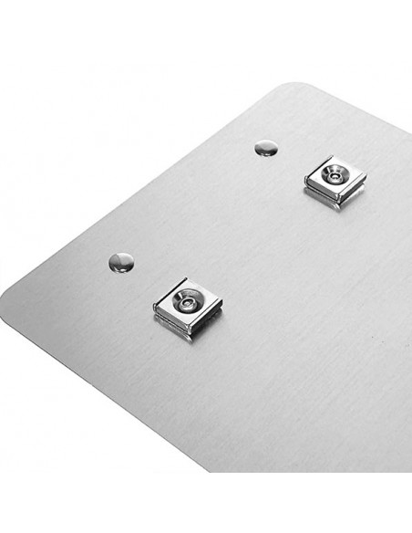 Carpeta aluminio con pinza, para A5, magnética neodimio - vista imanes