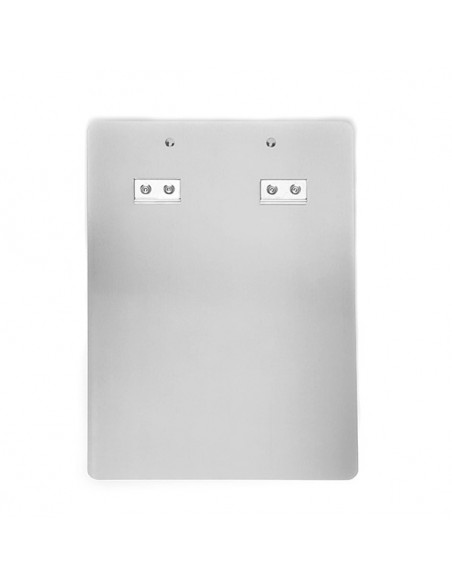 Carpeta aluminio con pinza, para A4, magnética neodimio - vista trasera