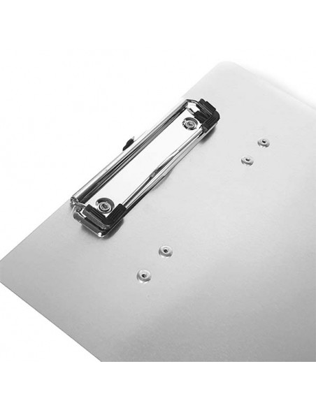 Carpeta aluminio con pinza, para A4, magnética neodimio - vista pinza