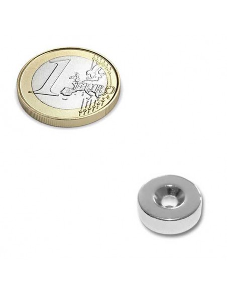 Imán neodimio para atornillar Ø 14x5 mm