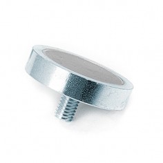 Base magnética Samario Ø 32 mm con vástago roscado - comparación con euro 2