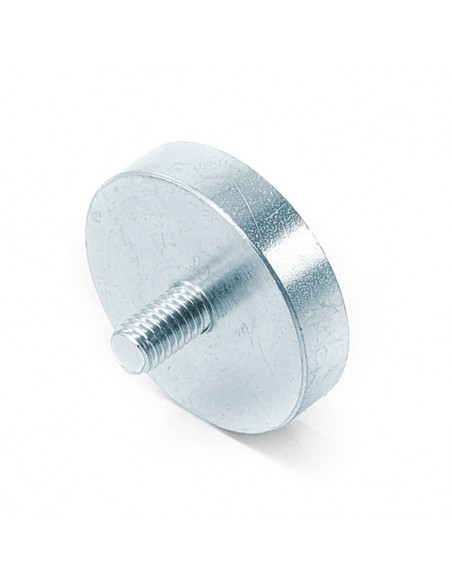 Base magnética Samario Ø 32 mm con vástago roscado - vista arriba