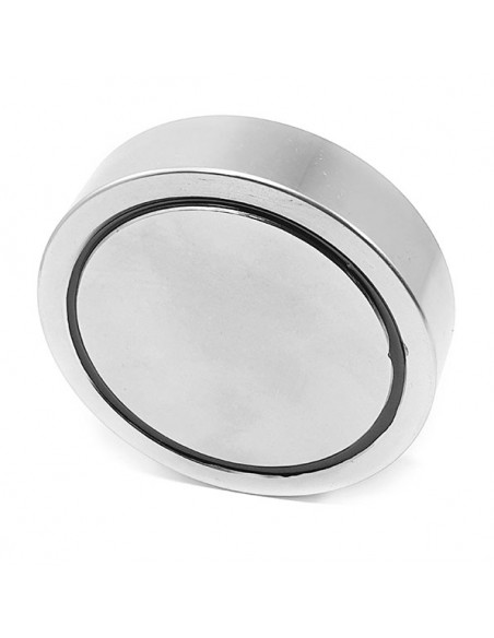 Base magnética neodimio Ø 94 mm casquillo roscado IRC-94 - vista base lateral